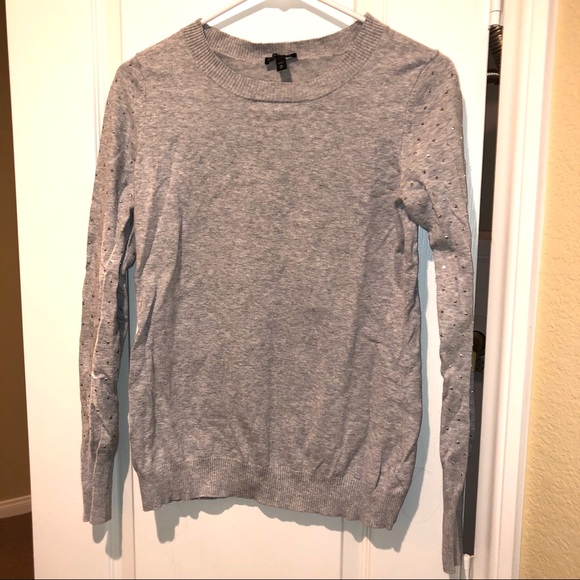 Express Sweaters - Express Sweater with Sparkle Sleeves